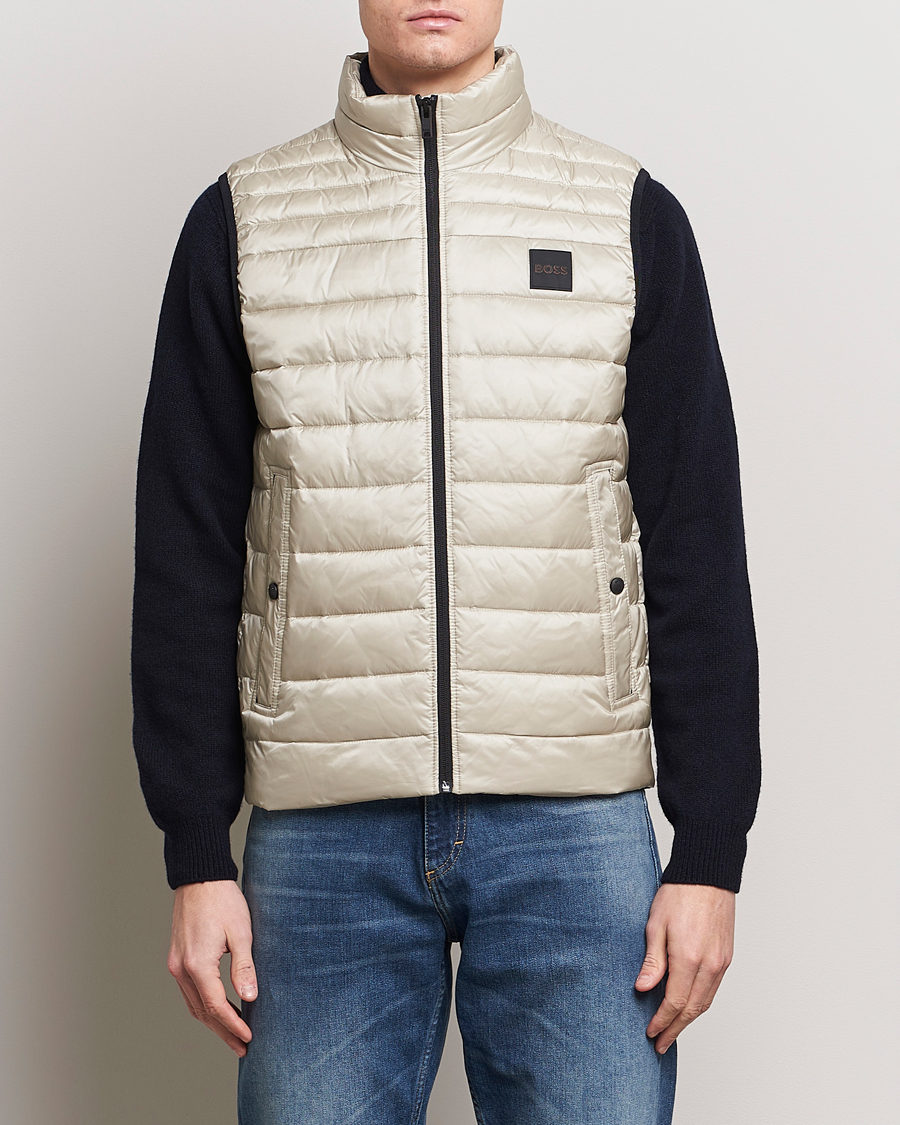 Herre | Jakker | BOSS ORANGE | Odeno1 Down Vest Light Beige