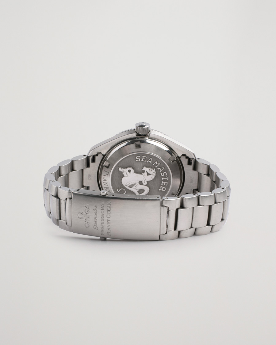 Herre | Omega Pre-Owned Seamaster Planet Ocean 2201.51.00 Steel Black Silver | Omega Pre-Owned | Seamaster Planet Ocean 2201.51.00 Steel Black Silver