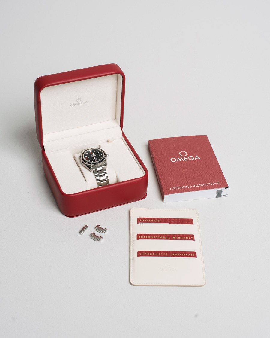 Herre | Omega Pre-Owned Seamaster Planet Ocean 2201.51.00 Steel Black Silver | Omega Pre-Owned | Seamaster Planet Ocean 2201.51.00 Steel Black Silver