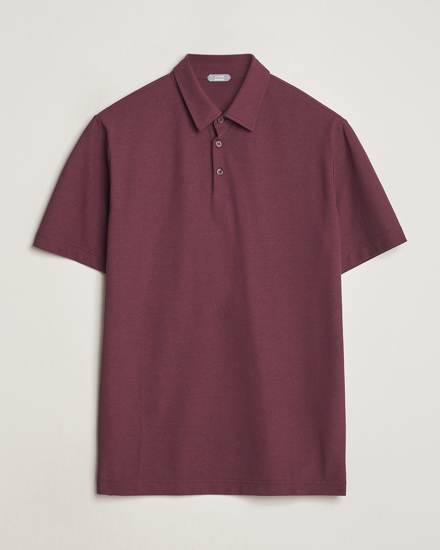 Herre | Polotrøjer | Zanone | Ice Cotton Polo Burgundy
