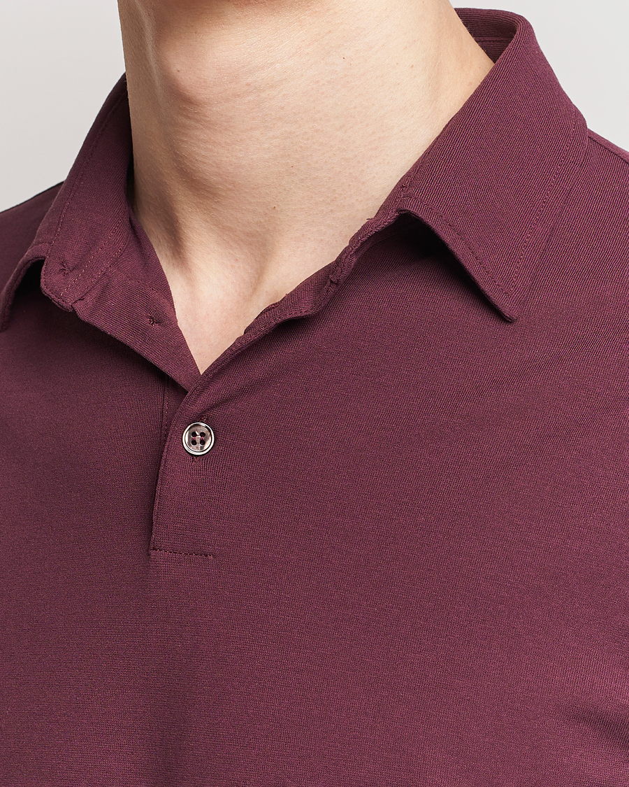 Herre | Polotrøjer | Zanone | Ice Cotton Polo Burgundy