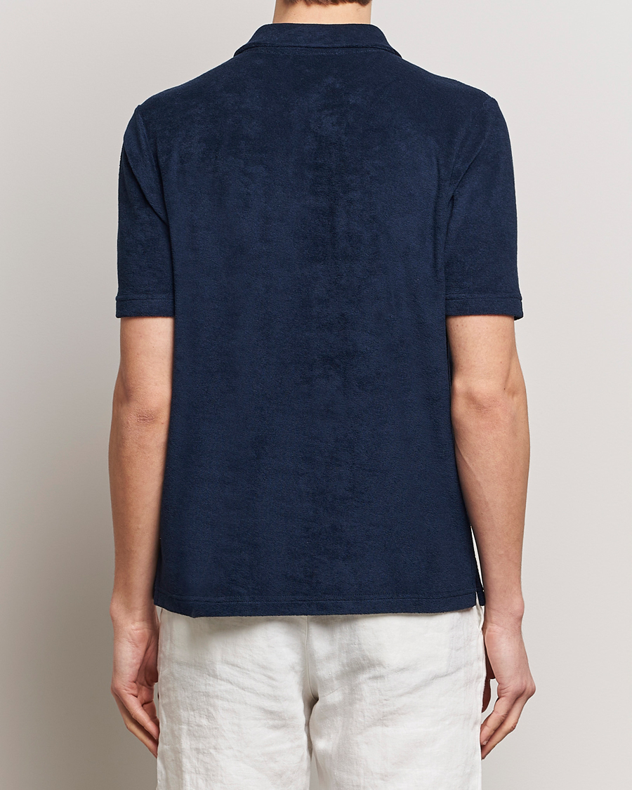 Herre | Polotrøjer | Zanone | Terry Cotton Polo Navy