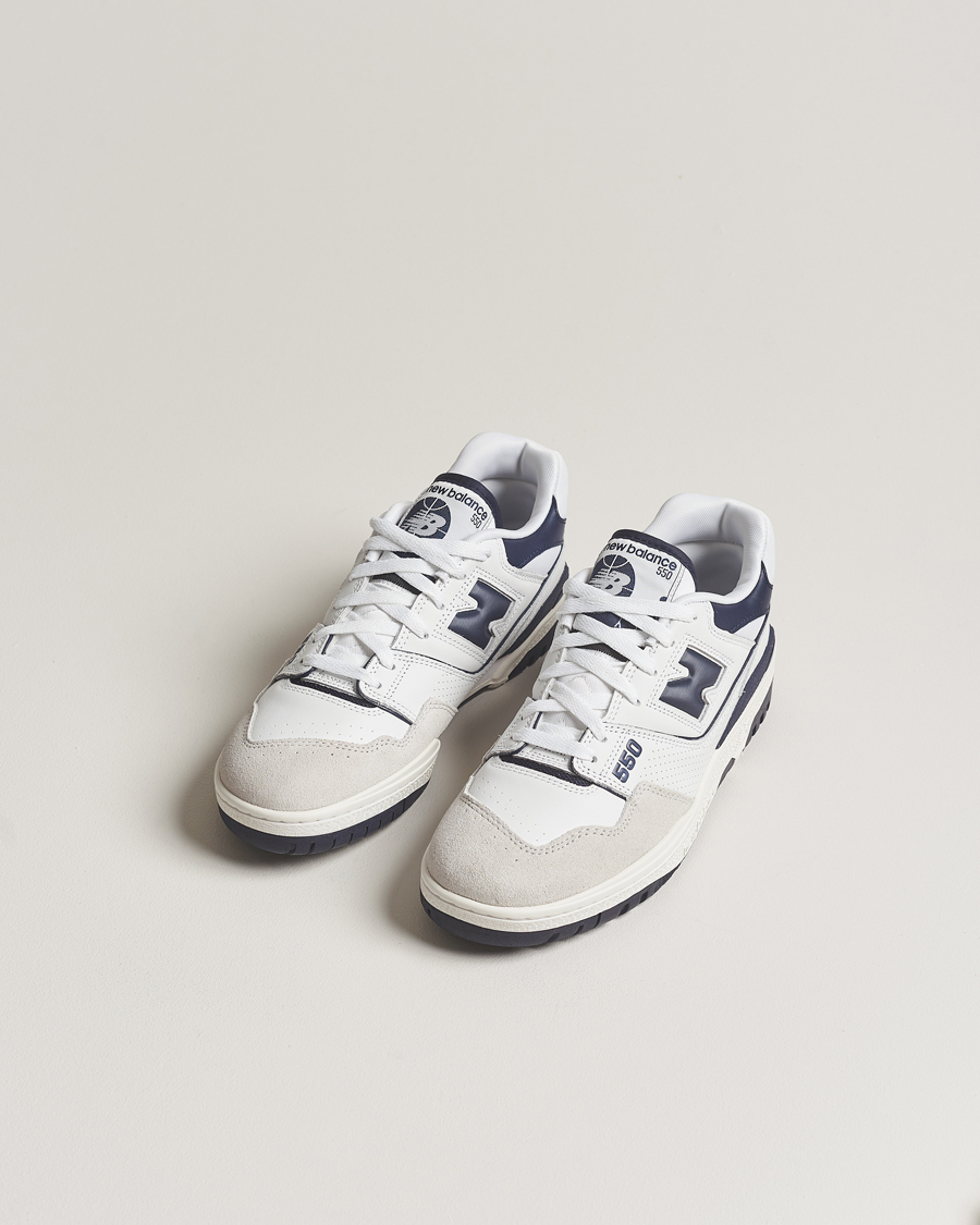 Herre | Afdelinger | New Balance | 550 Sneakers White/Navy