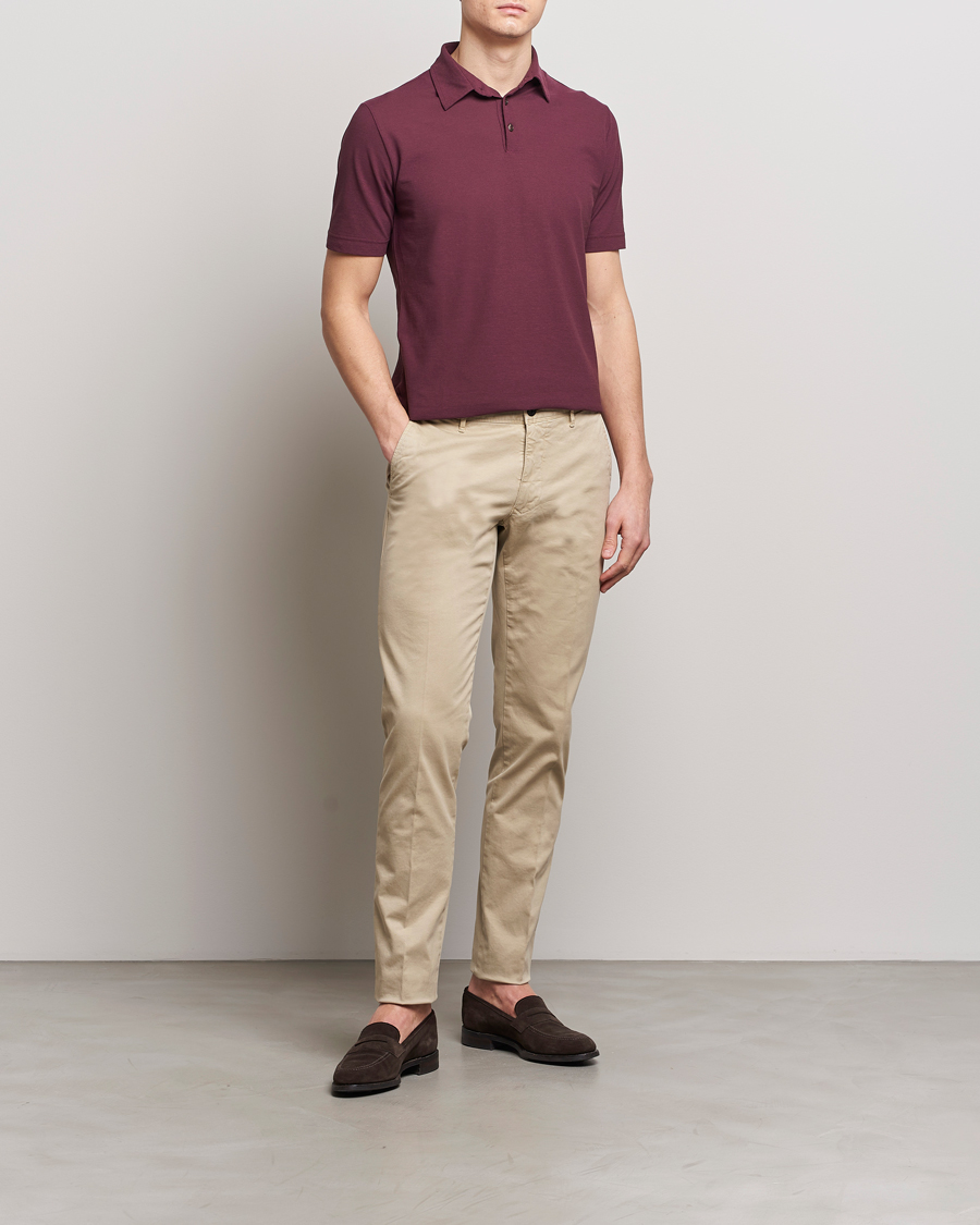 Herre |  | Incotex | Slim Fit Garment Dyed Slacks Light Beige