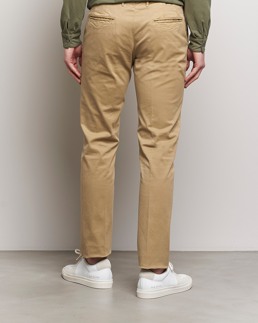 Herre | Bukser | Incotex | Slim Fit Garment Dyed Slacks Beige