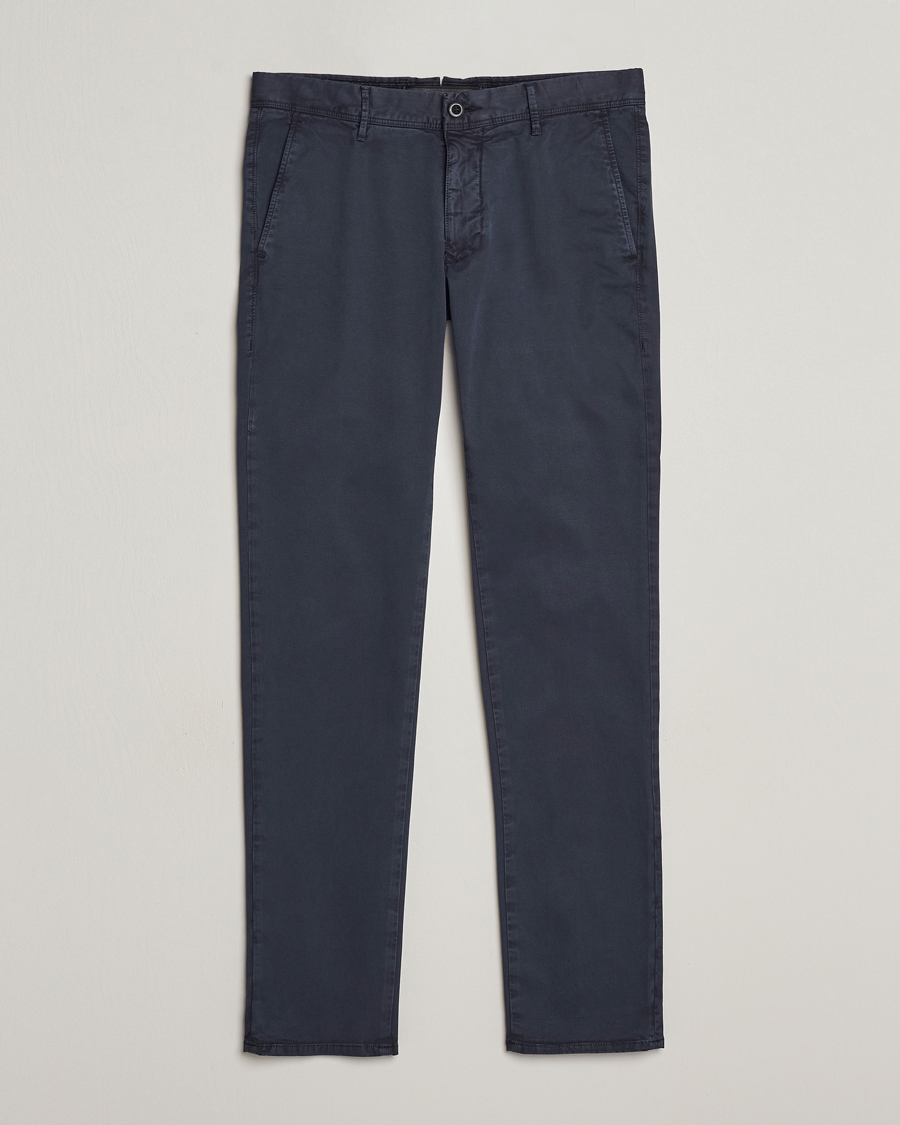 Herre | Bukser | Incotex | Slim Fit Garment Dyed Slacks Navy