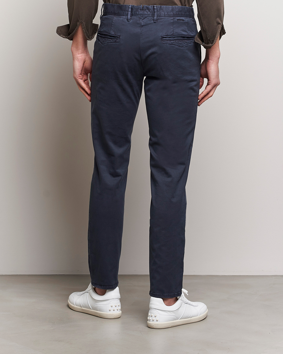 Herre | Bukser | Incotex | Slim Fit Garment Dyed Slacks Navy