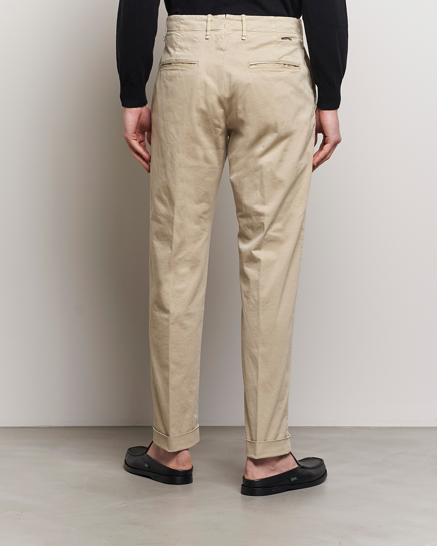 Herre | Bukser | Incotex | Regular Fit Cotton Stretch Slacks Beige
