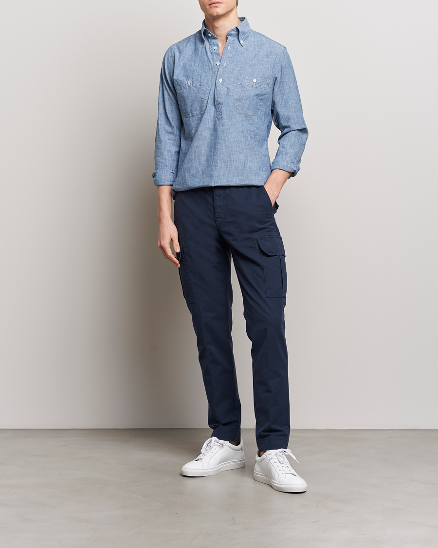 Herre | Bukser | Incotex | Slim Fit Cargo Pants Navy