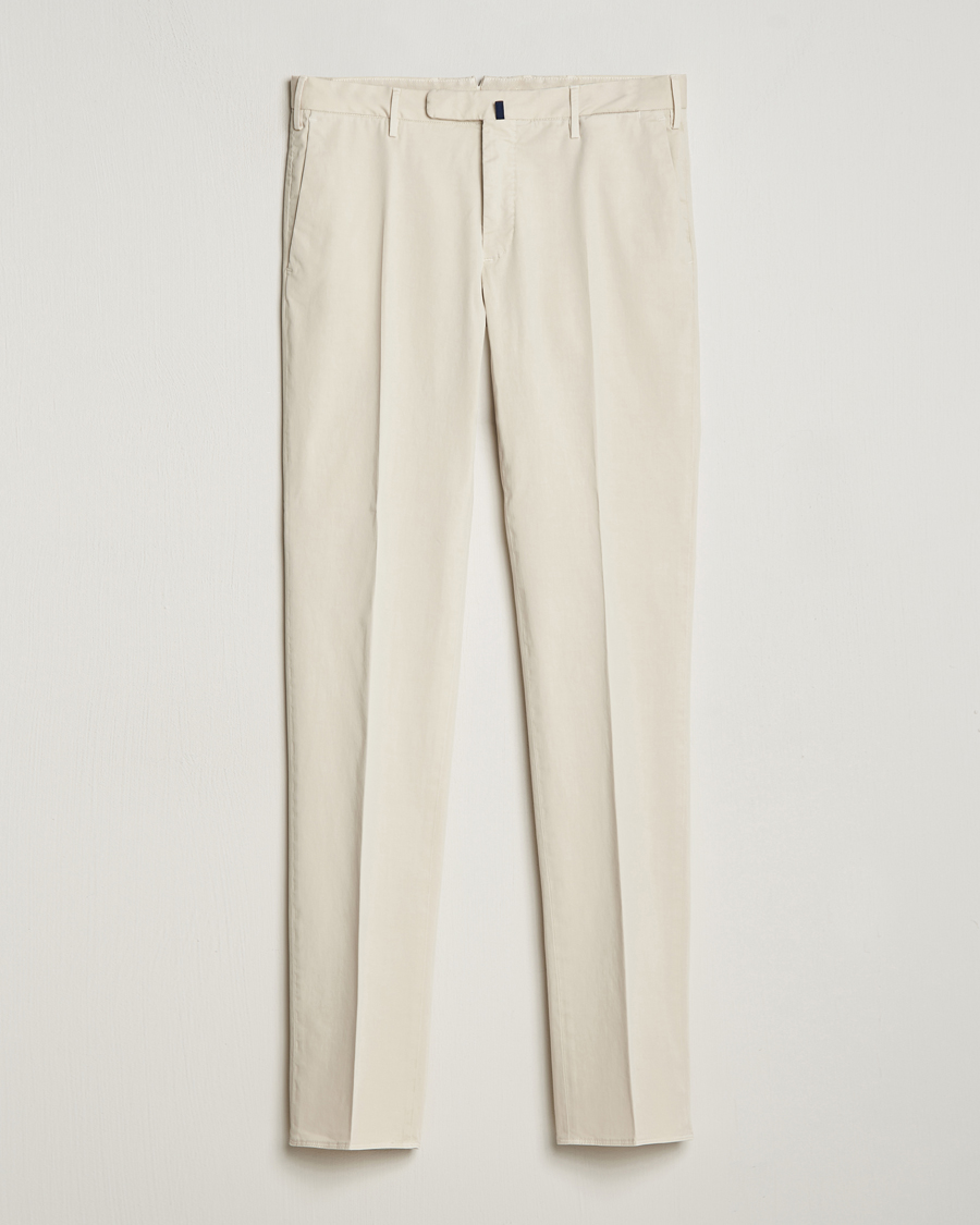 Herre | Bukser | Incotex | Slim Fit Comfort Chinos Off White