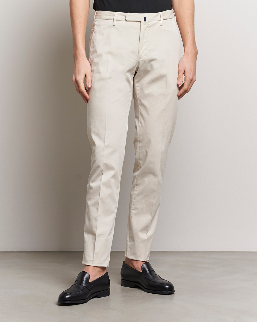 Herr |  | Incotex | Slim Fit Comfort Chinos Off White