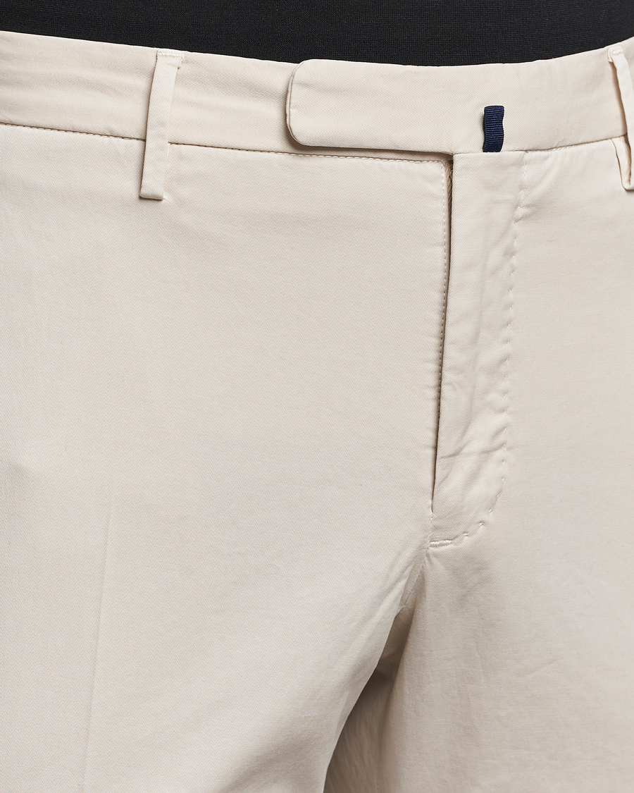 Herre | Bukser | Incotex | Slim Fit Comfort Chinos Off White