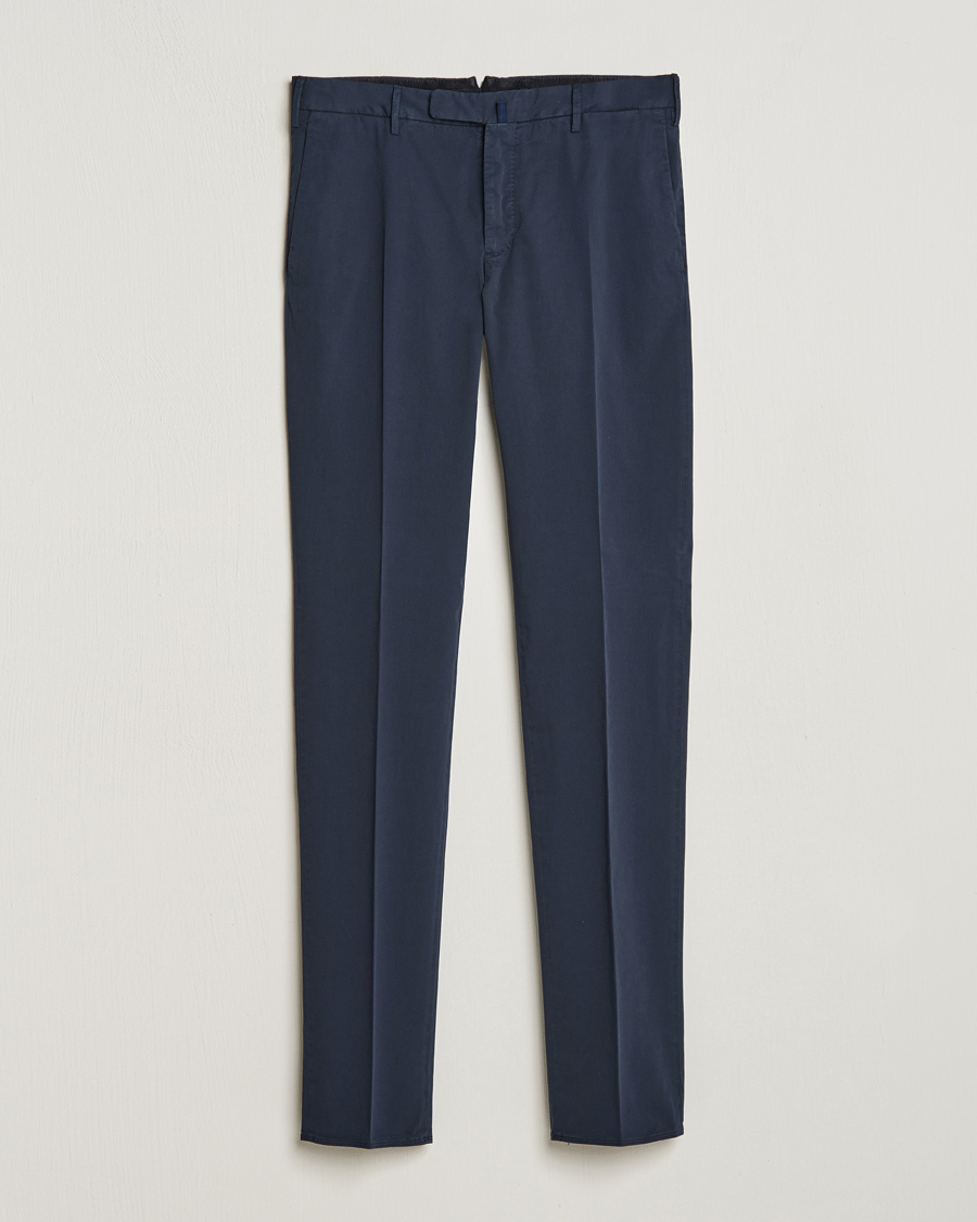 Herre | Bukser | Incotex | Slim Fit Comfort Chinos Navy