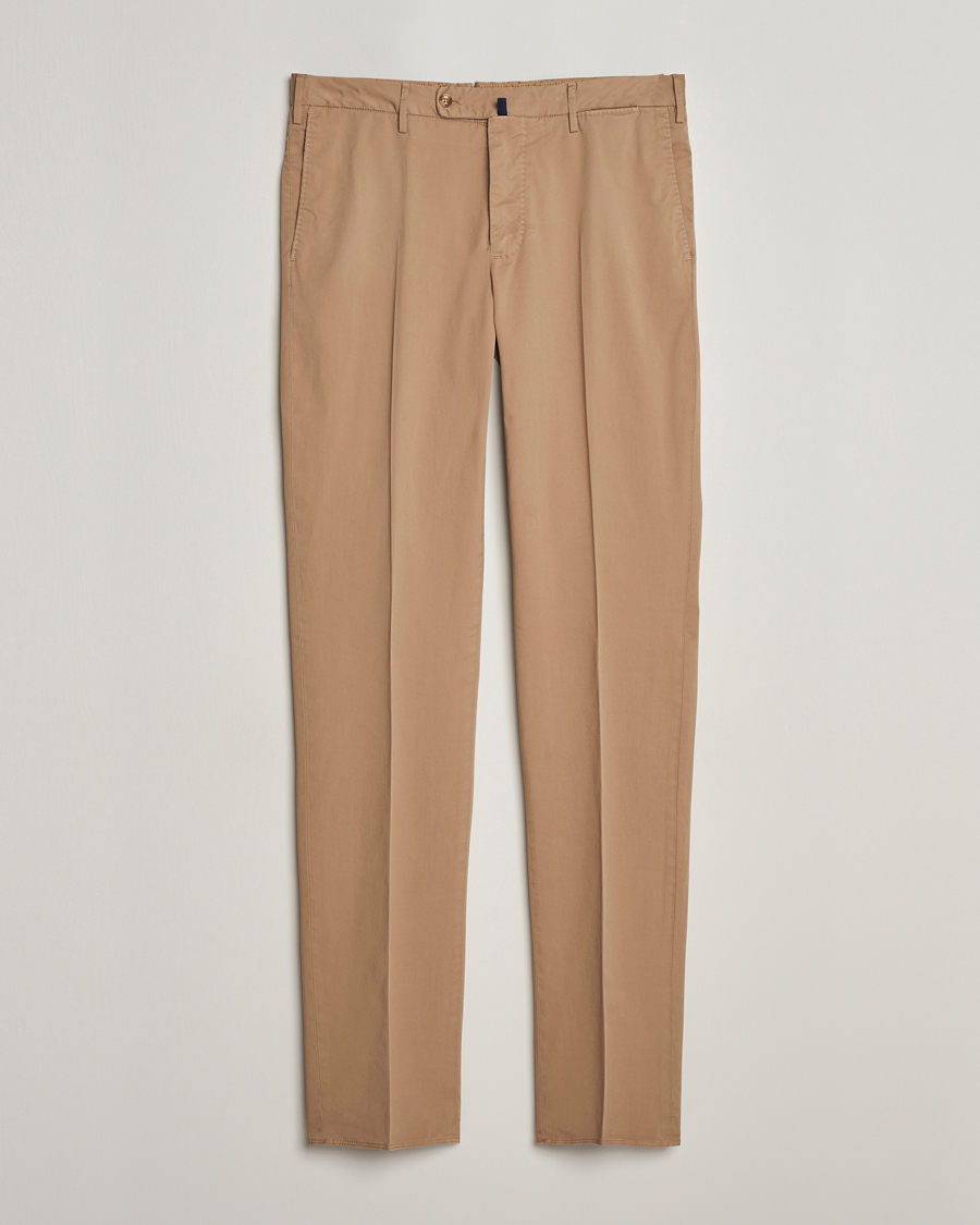 Herre | Bukser | Incotex | Regular Fit Comfort Chinos Beige