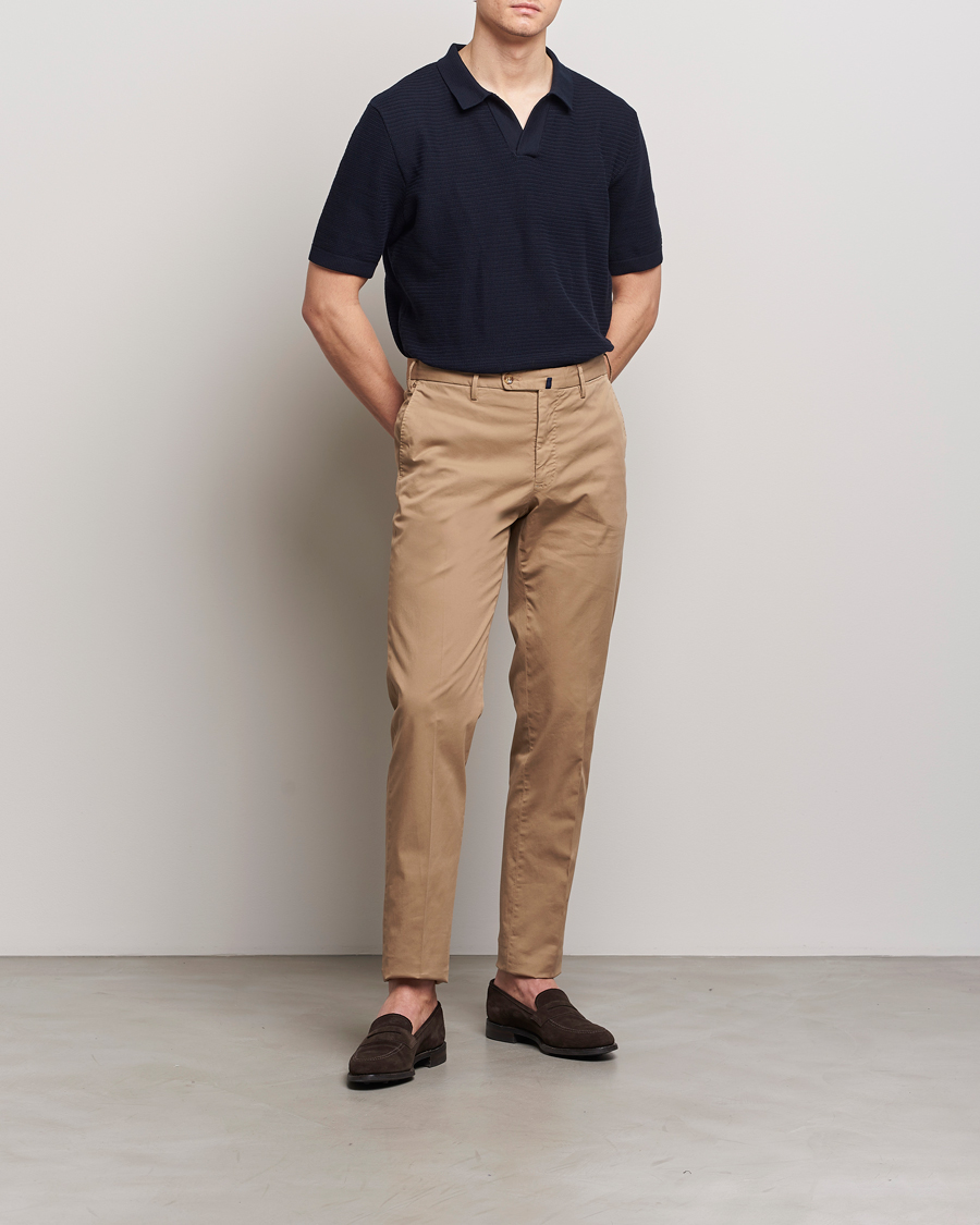 Herre | Bukser | Incotex | Regular Fit Comfort Chinos Beige