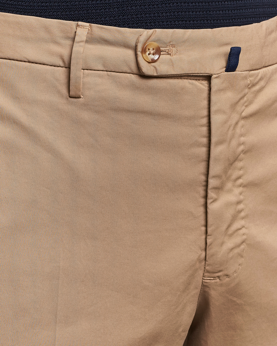 Herre | Bukser | Incotex | Regular Fit Comfort Chinos Beige