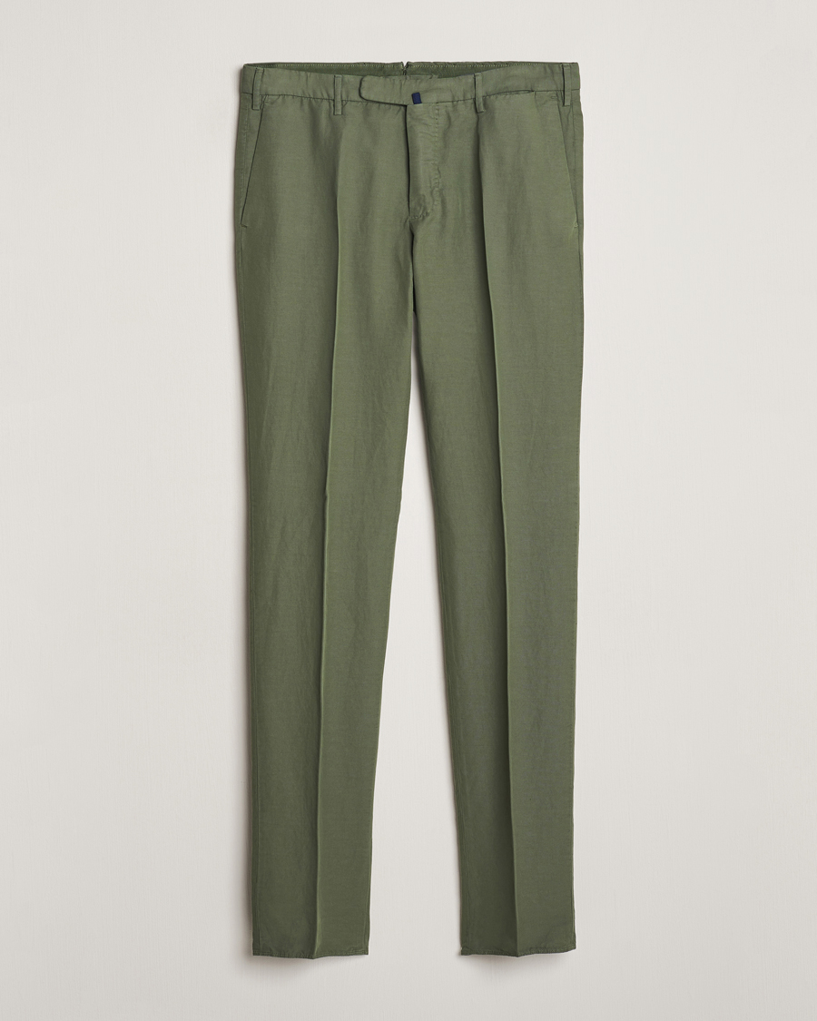 Herre | Bukser | Incotex | Slim Fit Chinolino Trousers Dark Green