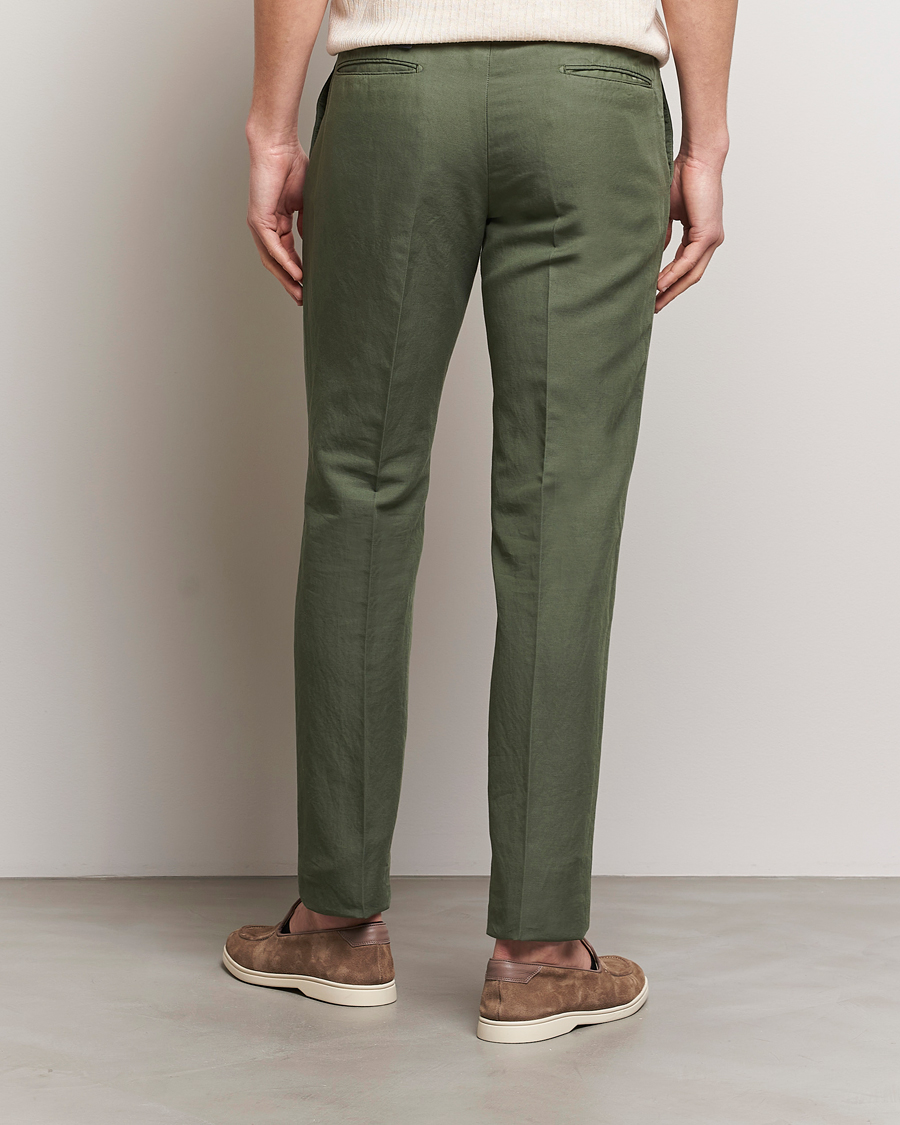 Herre | Bukser | Incotex | Slim Fit Chinolino Trousers Dark Green