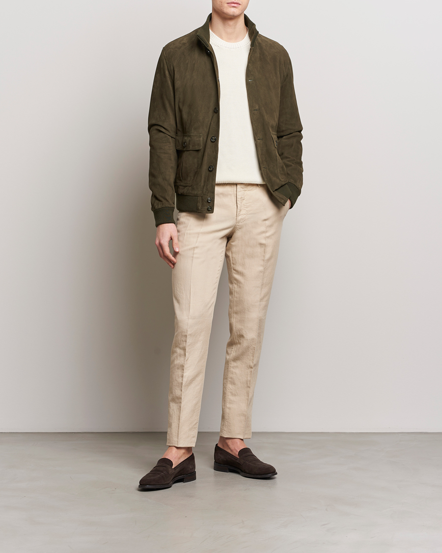 Herre | Bukser | Incotex | Slim Fit Chinolino Trousers Light Beige