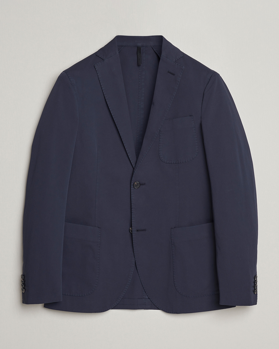 Herre | Blazere & jakker | Incotex | Unconstructed Comfort Cotton Blazer Navy