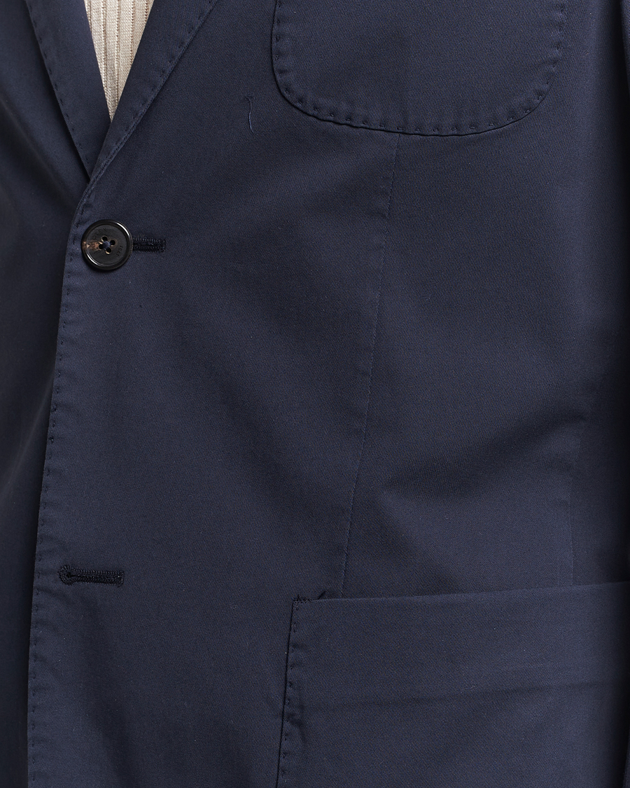 Herre | Blazere & jakker | Incotex | Unconstructed Comfort Cotton Blazer Navy