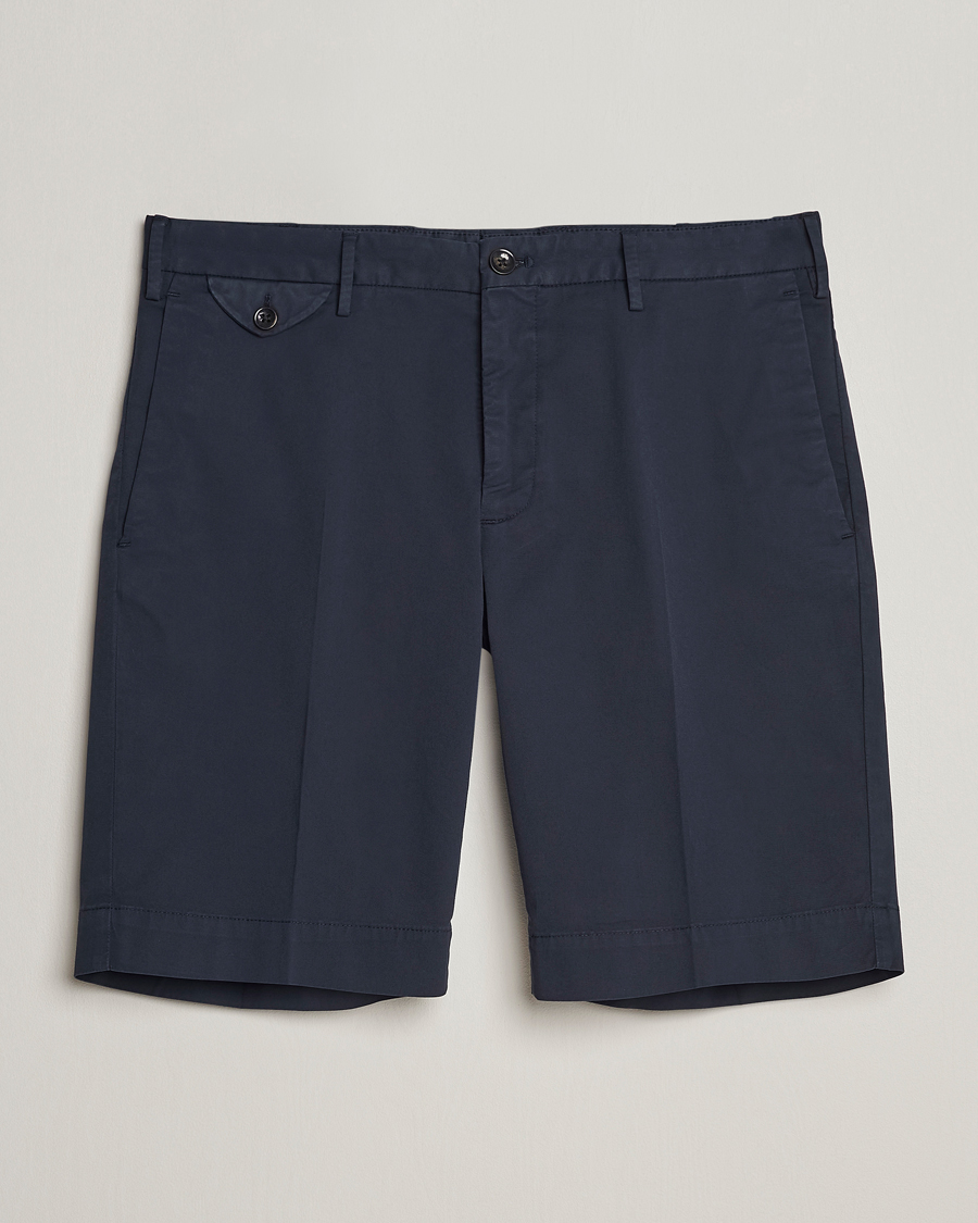 Herre | Shorts | Incotex | Cotton Comfort Shorts Navy