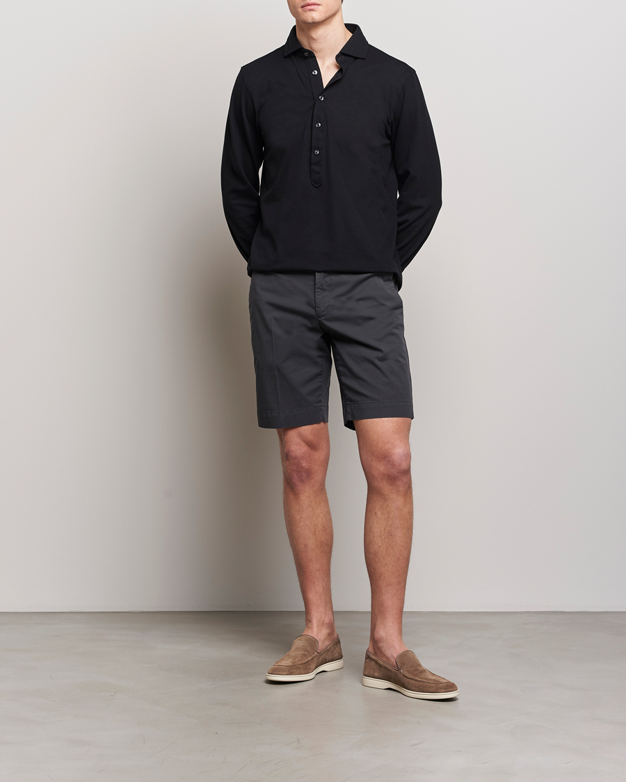 Herre | Shorts | Incotex | Cotton Comfort Shorts Black