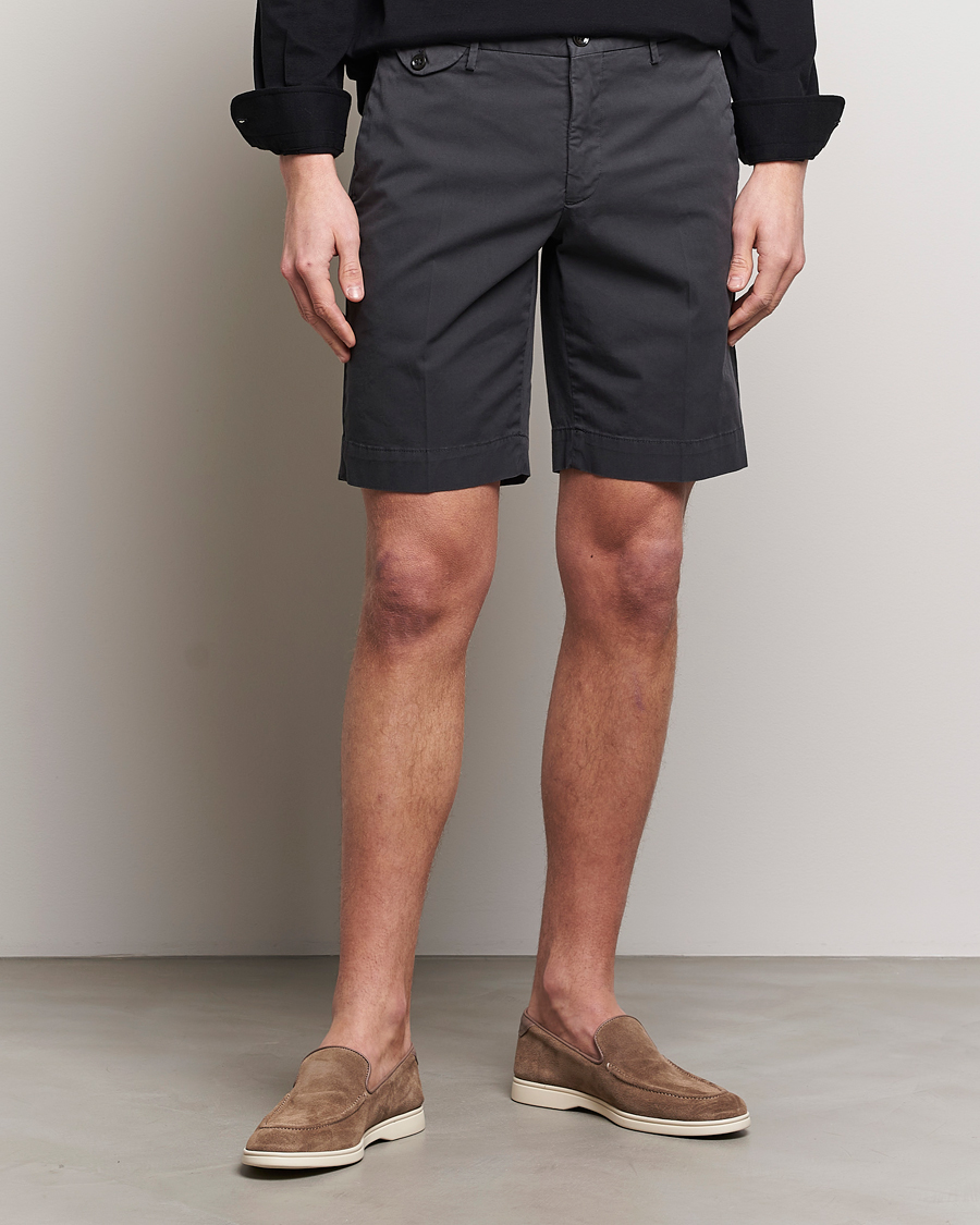 Herre | Slowear | Incotex | Cotton Comfort Shorts Black