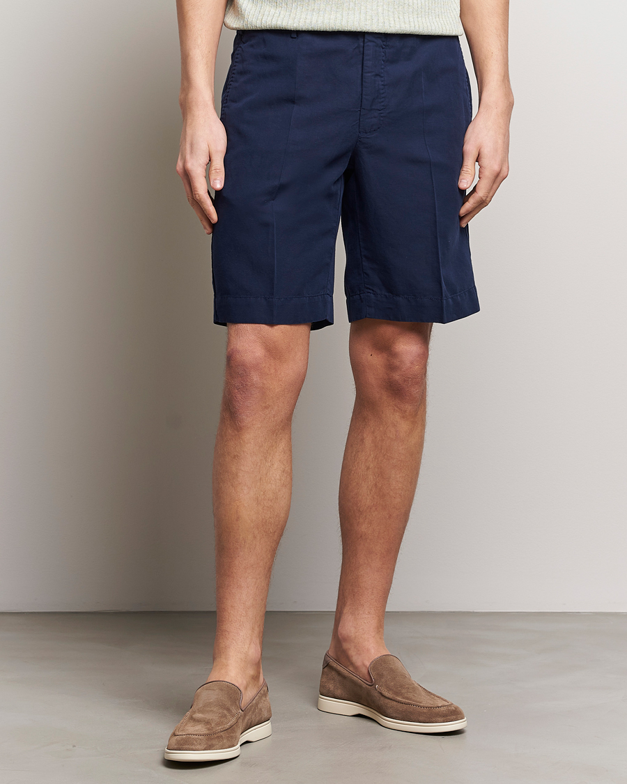 Herre | Italian Department | Incotex | Chinolino Shorts Navy