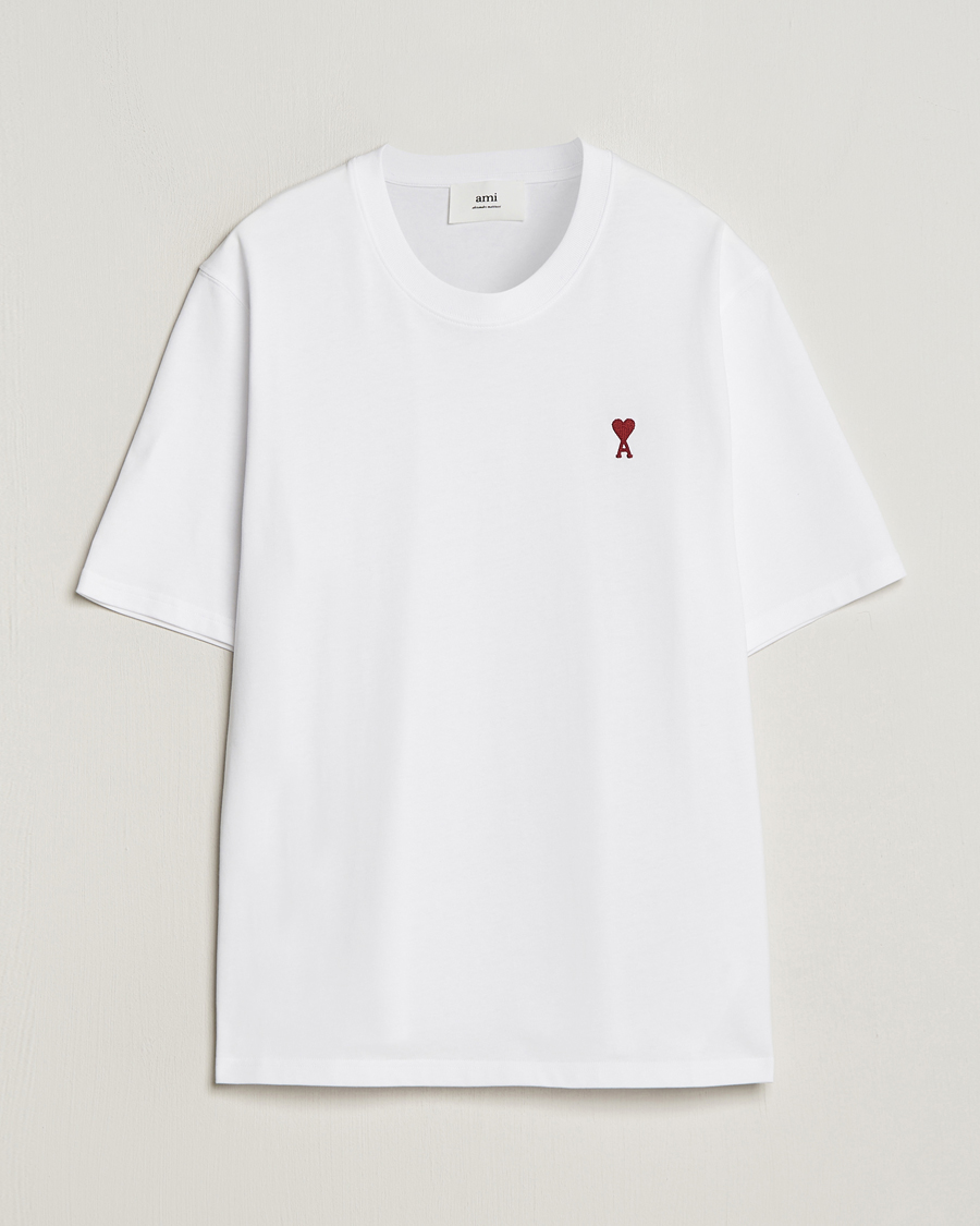 Herre | T-Shirts | AMI | Heart Logo T-Shirt White