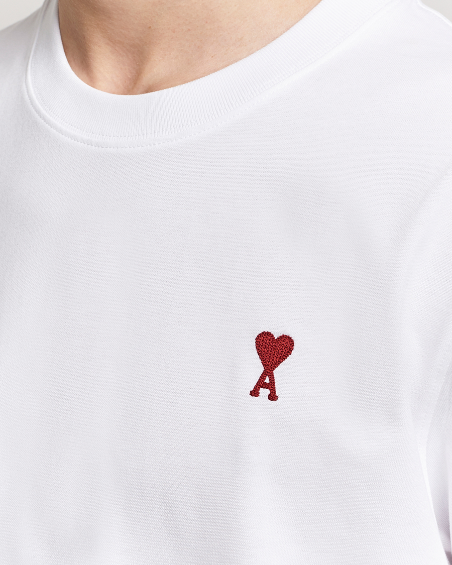 Herre | T-Shirts | AMI | Heart Logo T-Shirt White