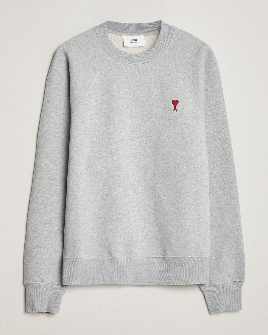 Herre | Trøjer | AMI | Heart Logo Sweatshirt Heather Grey