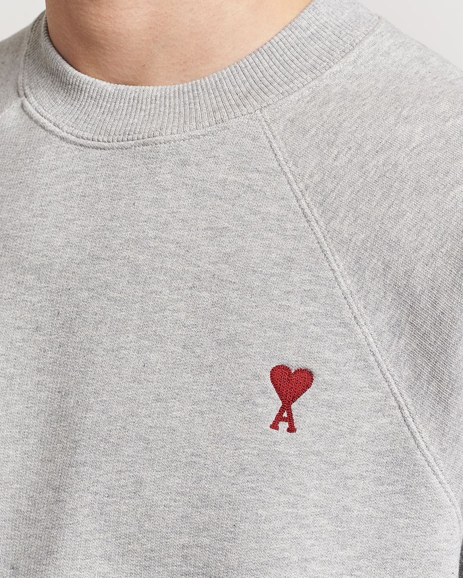 Herre | Trøjer | AMI | Heart Logo Sweatshirt Heather Grey