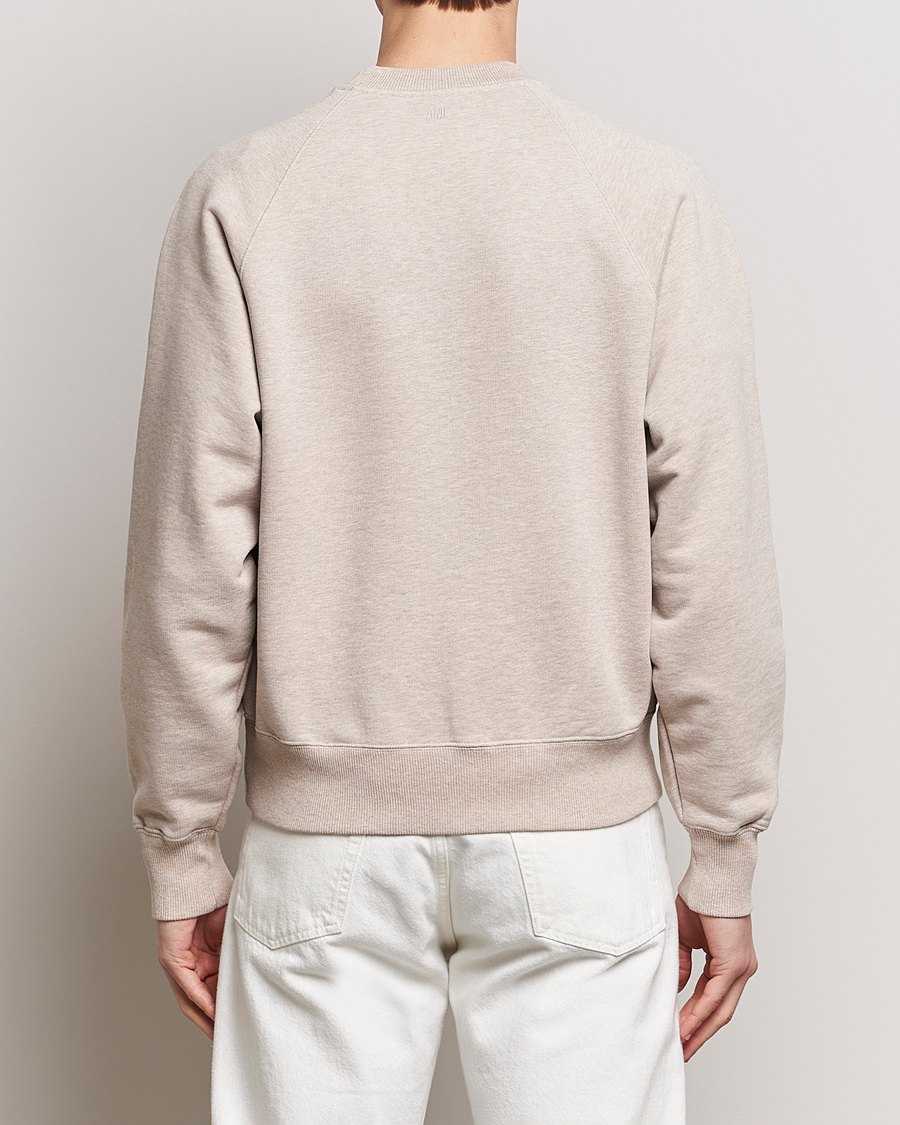 Herre | Trøjer | AMI | Heart Logo Sweatshirt Heather Light Beige