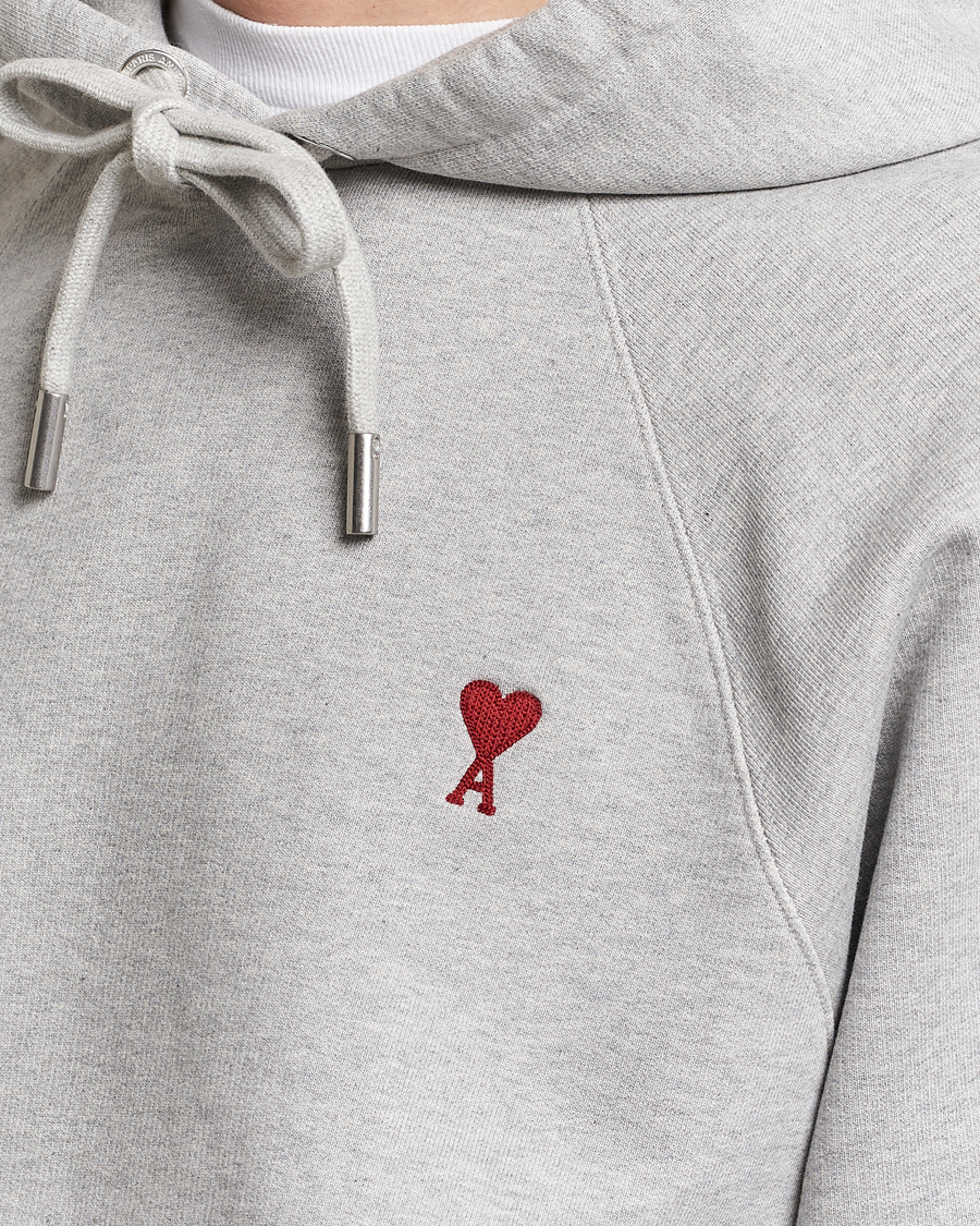 Herre | Trøjer | AMI | Heart Logo Hoodie Heather Grey