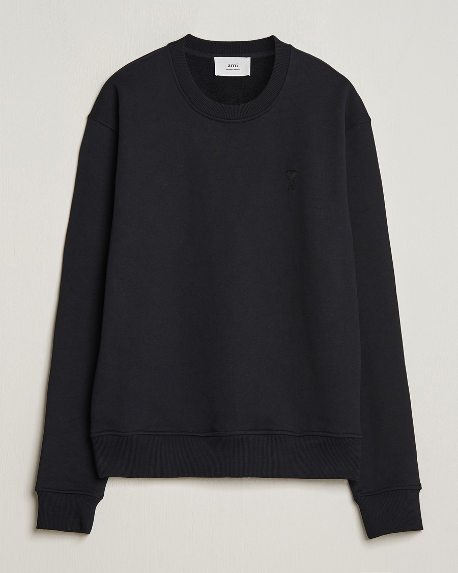 Herre | Trøjer | AMI | Tonal Heart Logo Sweatshirt Black