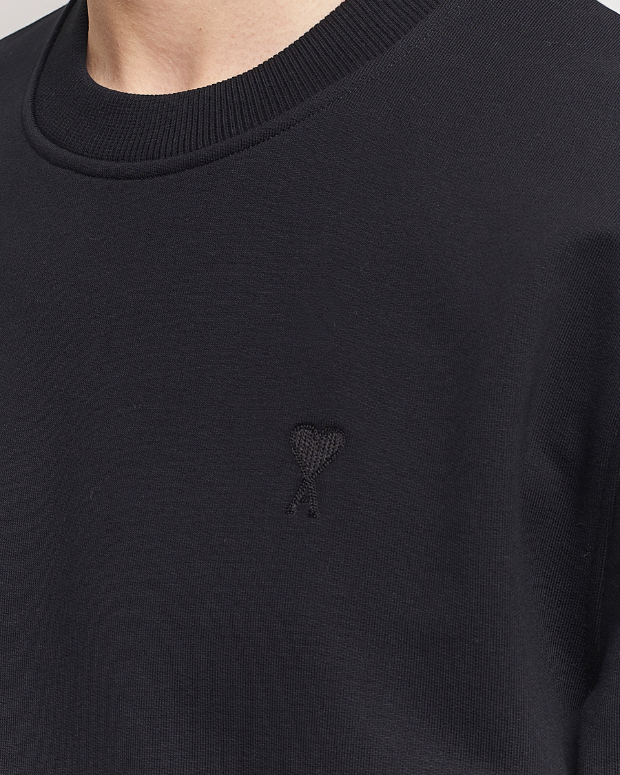 Herre | Trøjer | AMI | Tonal Heart Logo Sweatshirt Black