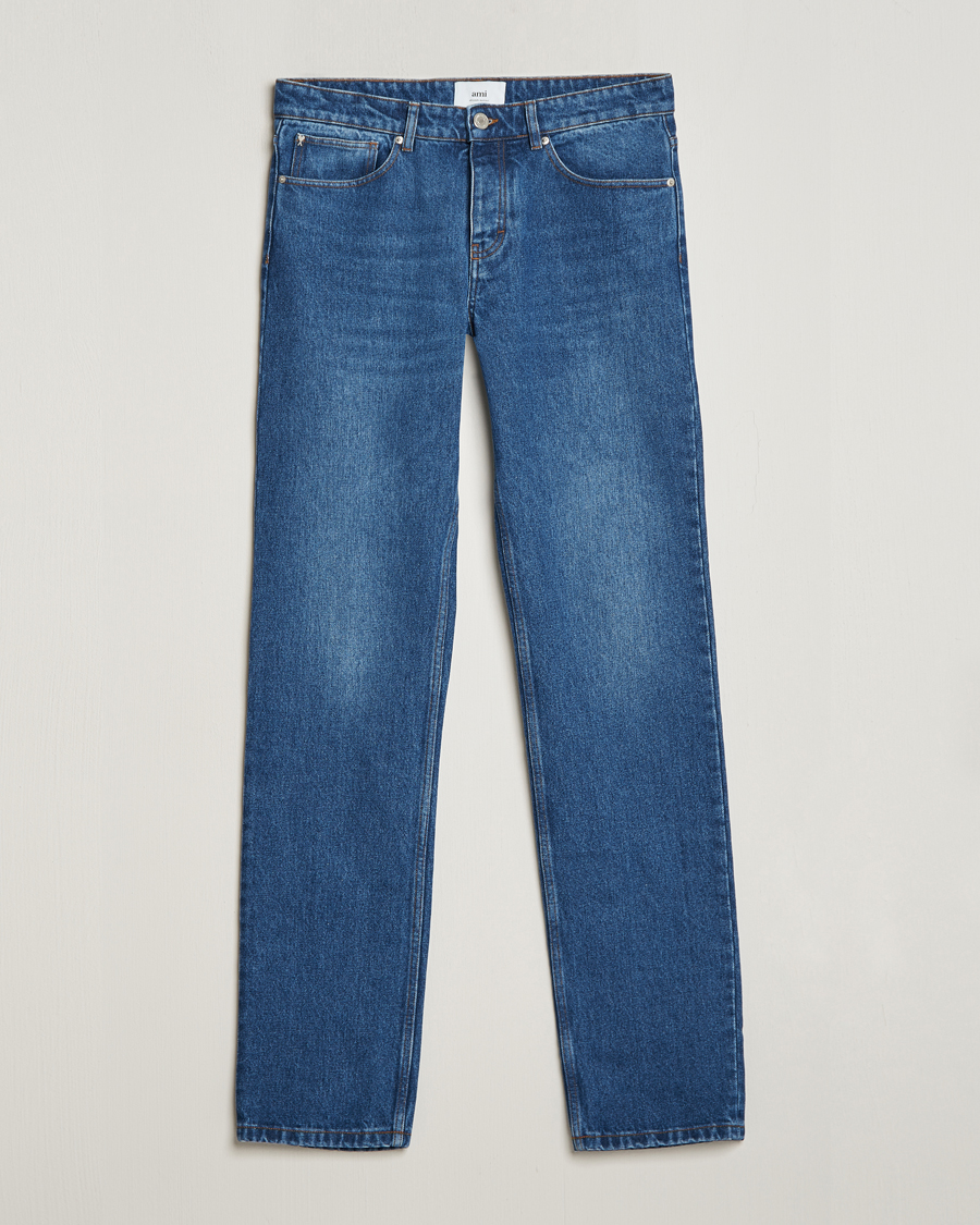Herre | Jeans | AMI | Classic Fit Jeans Used Blue