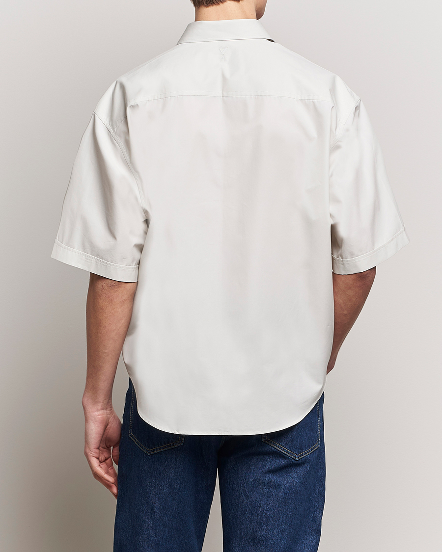 Herre | Skjorter | AMI | Boxy Fit Short Sleeve Shirt Chalk White