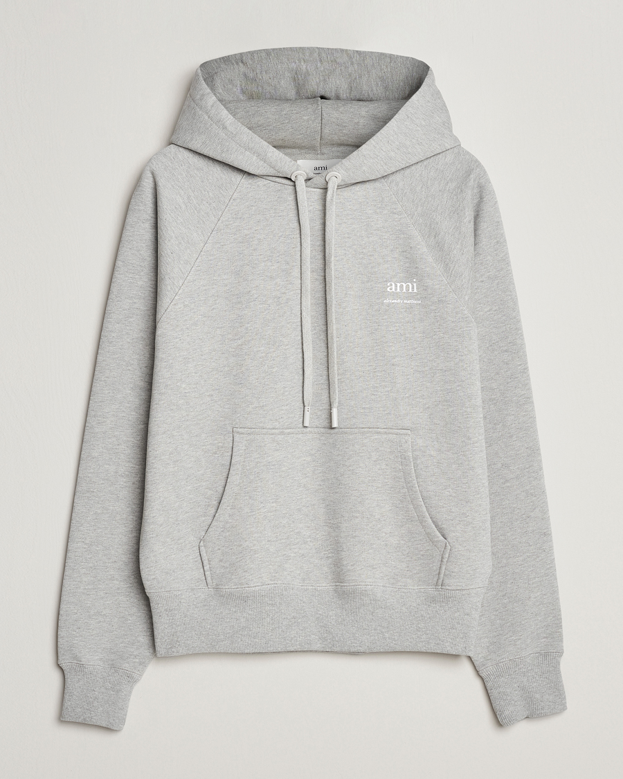 Herre | Trøjer | AMI | Logo Hoodie Heather Grey