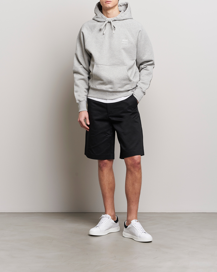 Herre | Trøjer | AMI | Logo Hoodie Heather Grey