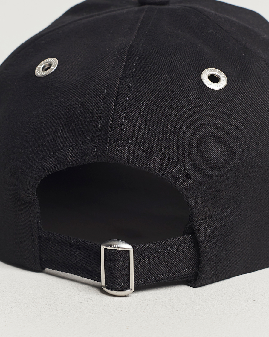 Herre | AMI Heart Logo Cap Black | AMI | Heart Logo Cap Black