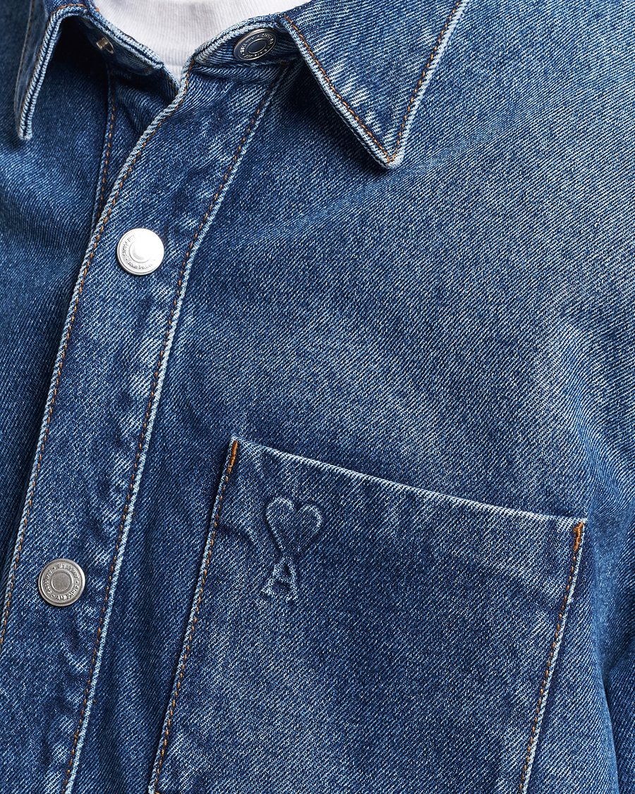 Herre | Jakker | AMI | Oversized Denim Jacket Used Blue