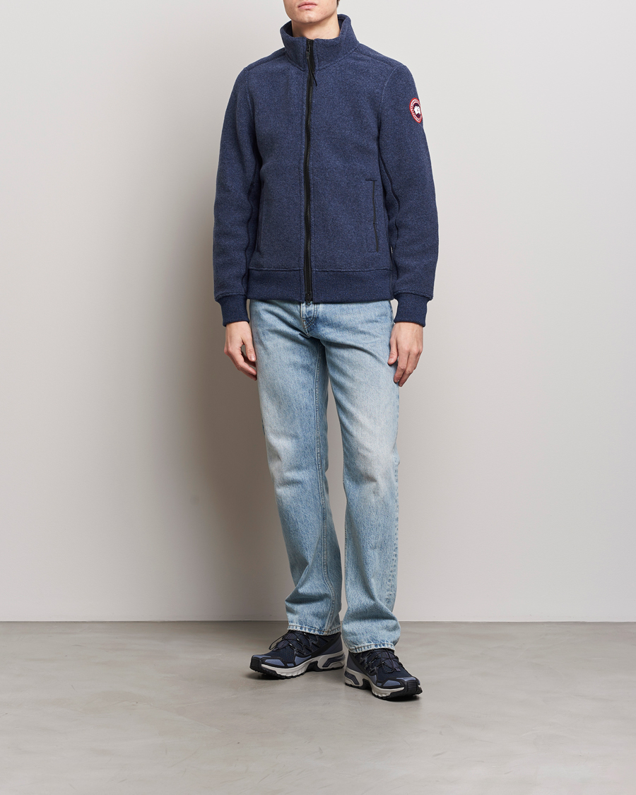 Herre | Jakker | Canada Goose | Lawson Fleece Jacket Atlantic Navy
