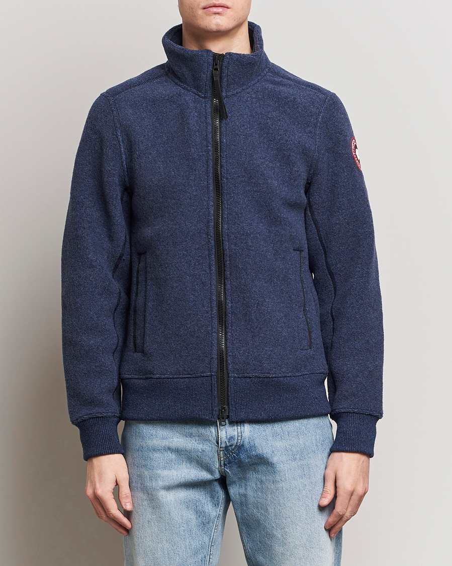 Herre | Tøj | Canada Goose | Lawson Fleece Jacket Atlantic Navy