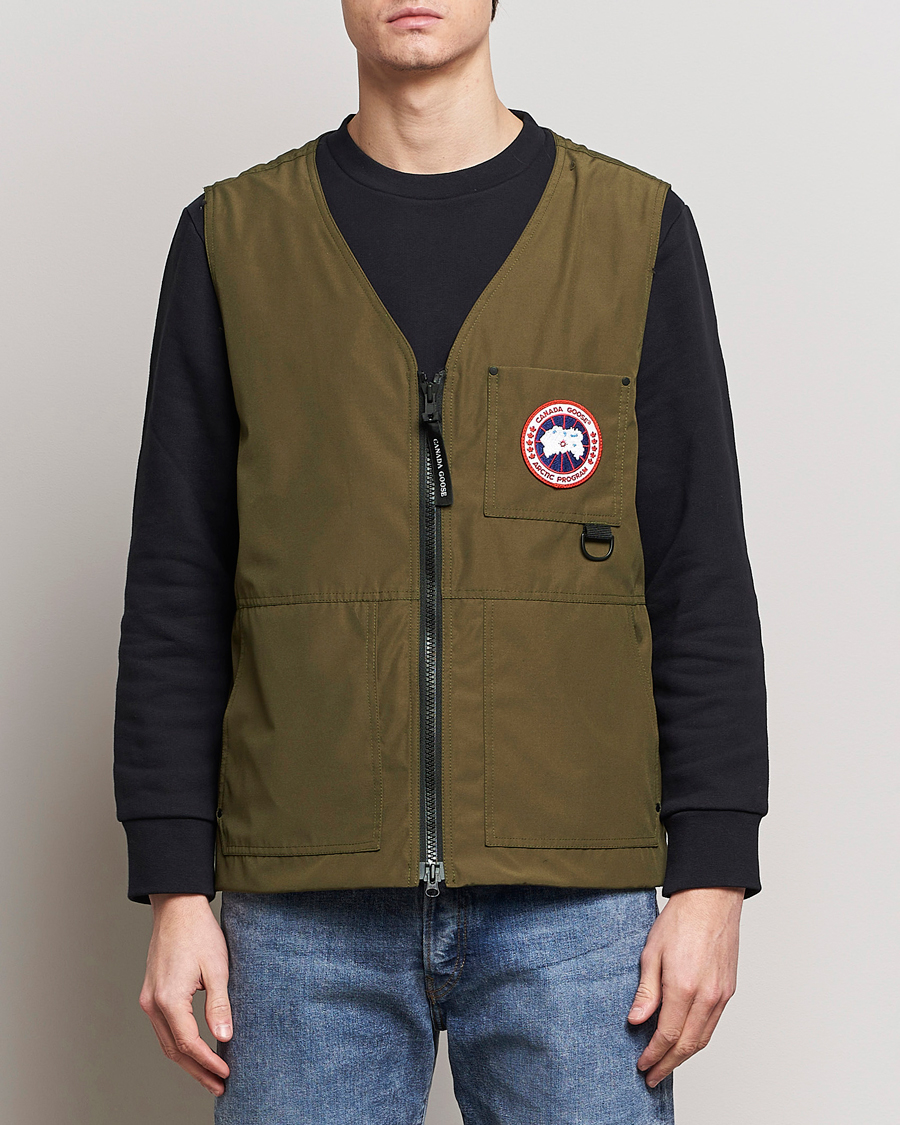 Herre | Efterårsjakker | Canada Goose | Canmore Vest Military Green