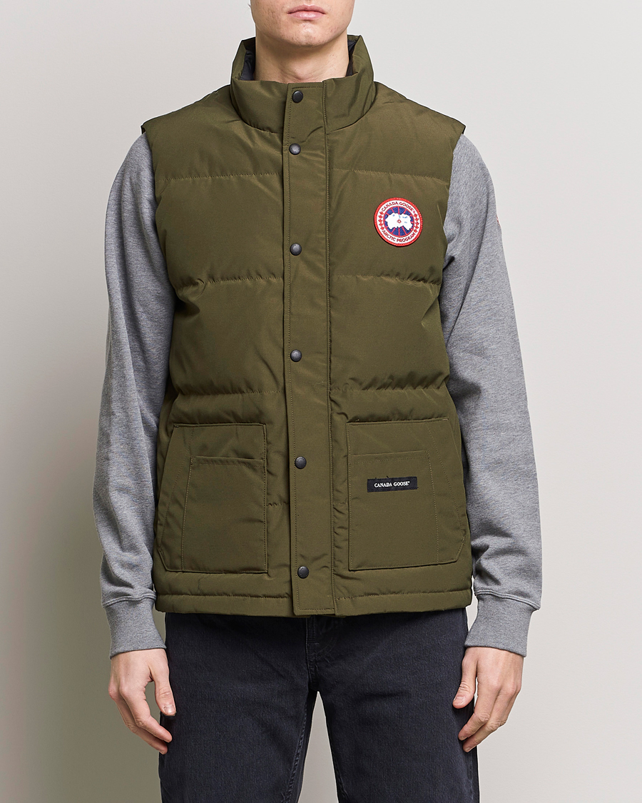 Men | Gilets | Canada Goose | Freestyle Crew Vest Military Green