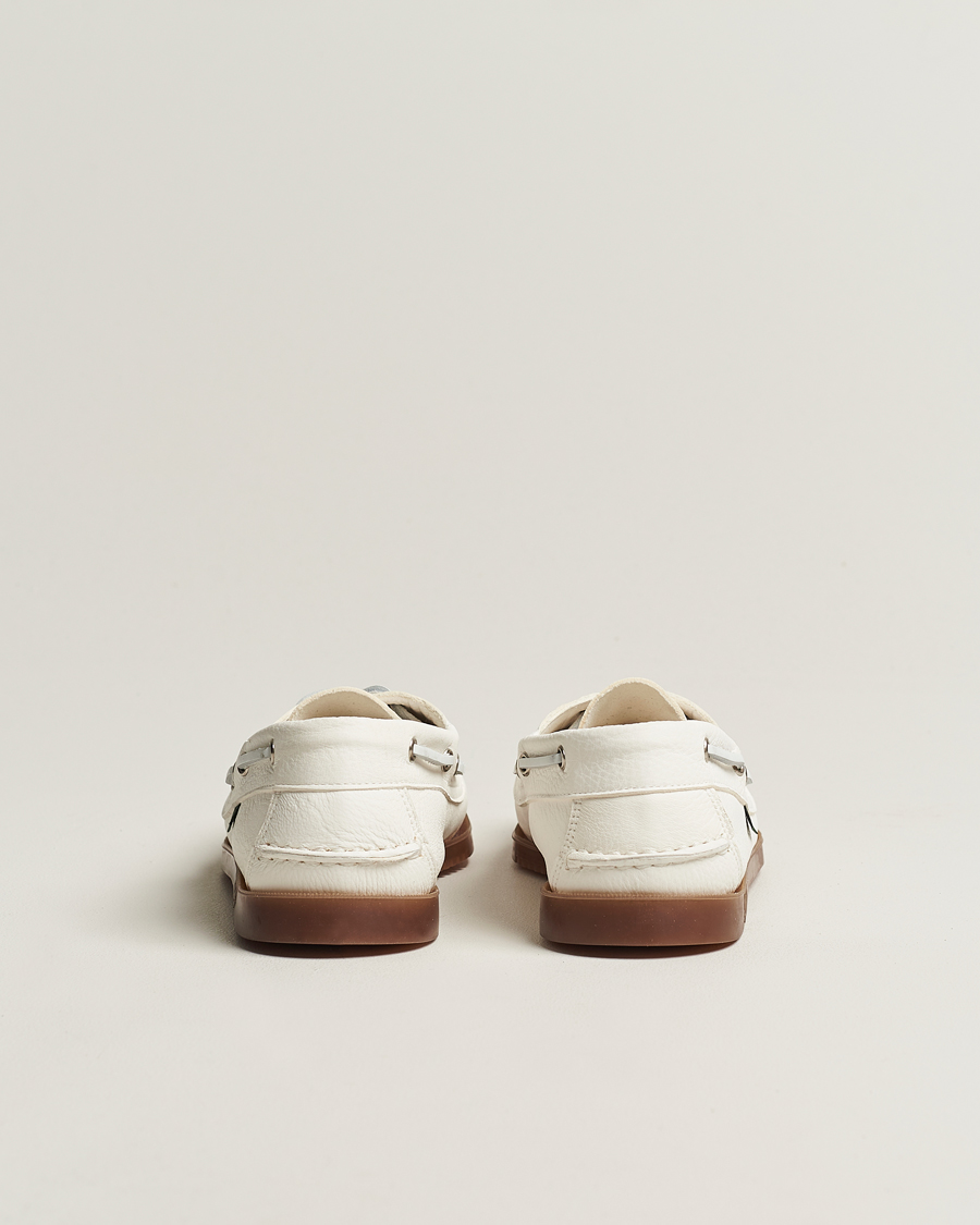 Herre | Paraboot Barth Boat Shoe White Deerskin | Paraboot | Barth Boat Shoe White Deerskin
