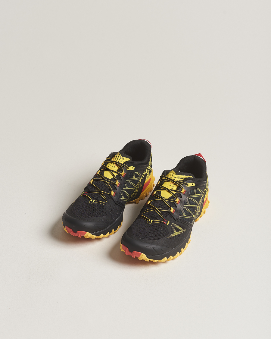 Herre | La Sportiva Bushido III Trail Running Sneakers Black/Yellow | La Sportiva | Bushido III Trail Running Sneakers Black/Yellow