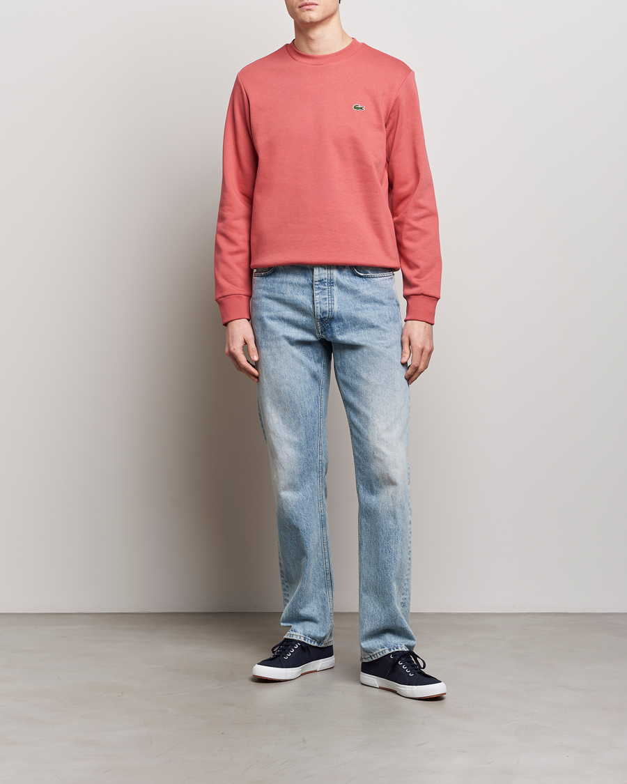 Herre | Trøjer | Lacoste | Crew Neck Sweatshirt Sierra Red